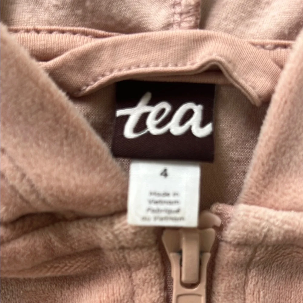 Tea Collection Pink Cozy Bear Ear Sweatshirt - Picture 2 of 5